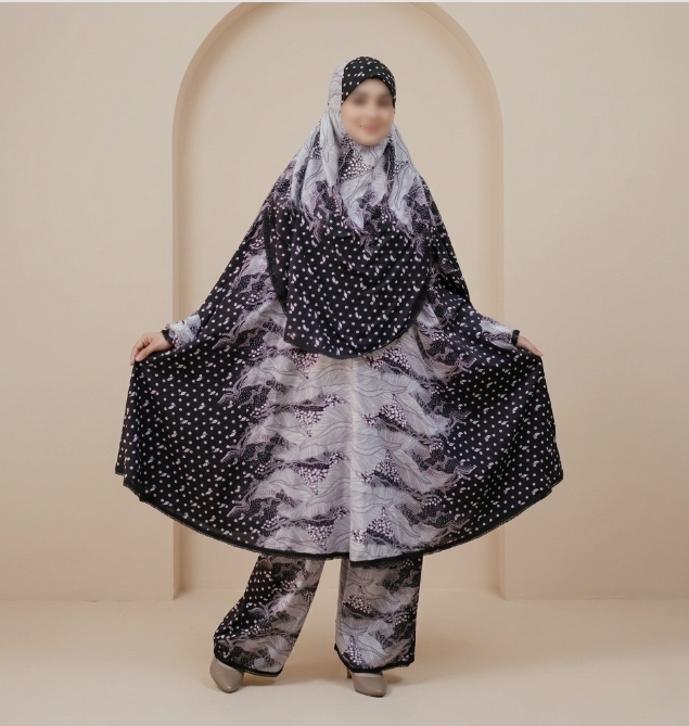 Elegant Palazzo long Khimar Set
